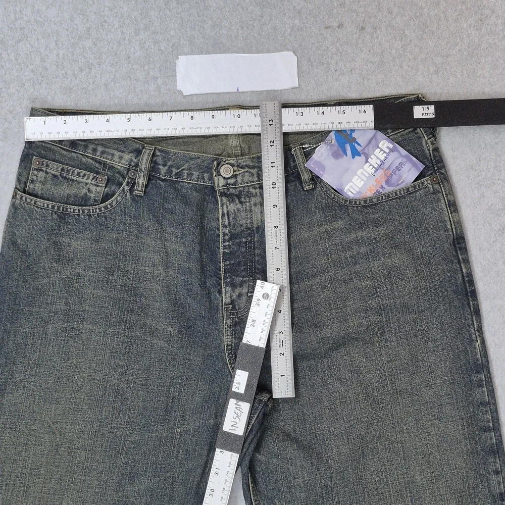 VINTAGE Express Men Jeans 38X34 Blue Denim Meneker 35